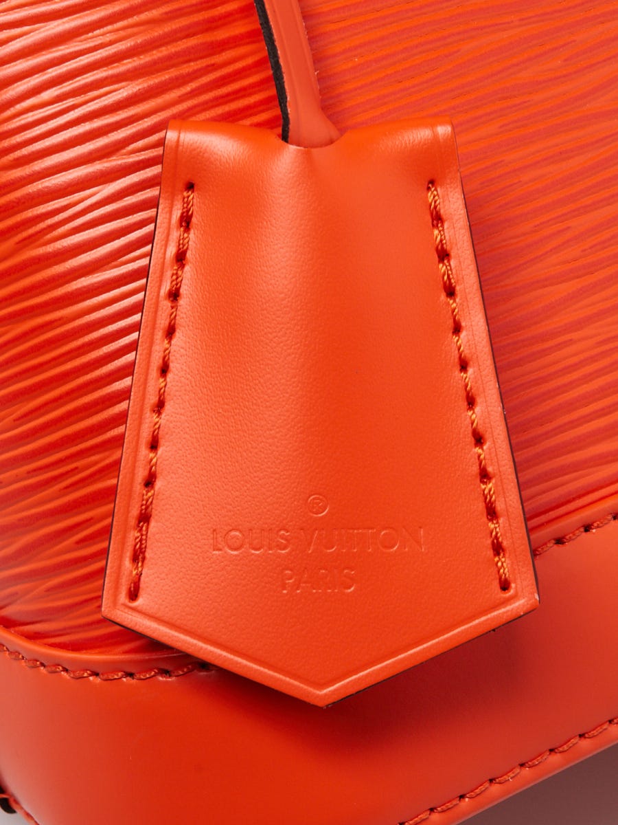 Louis Vuitton Orange Minnesota EPI Leather Alma Bb w/ Jacquard Strap