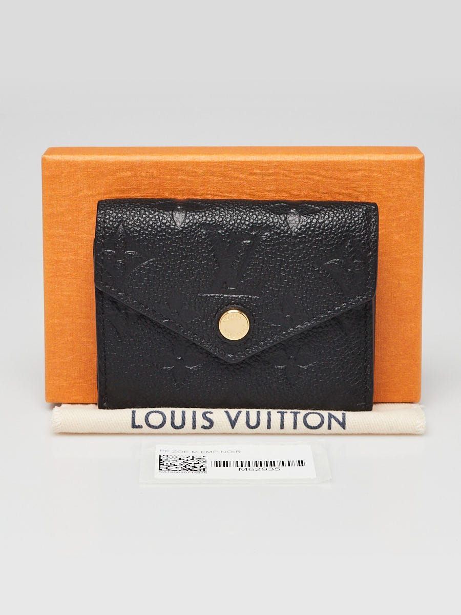 Louis Vuitton ZOE Wallet Empreinte Noir 
