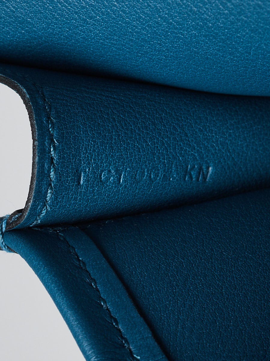 Hermes Blue Jean Swift Leather Jige Elan 29 Clutch Bag - Yoogi's Closet