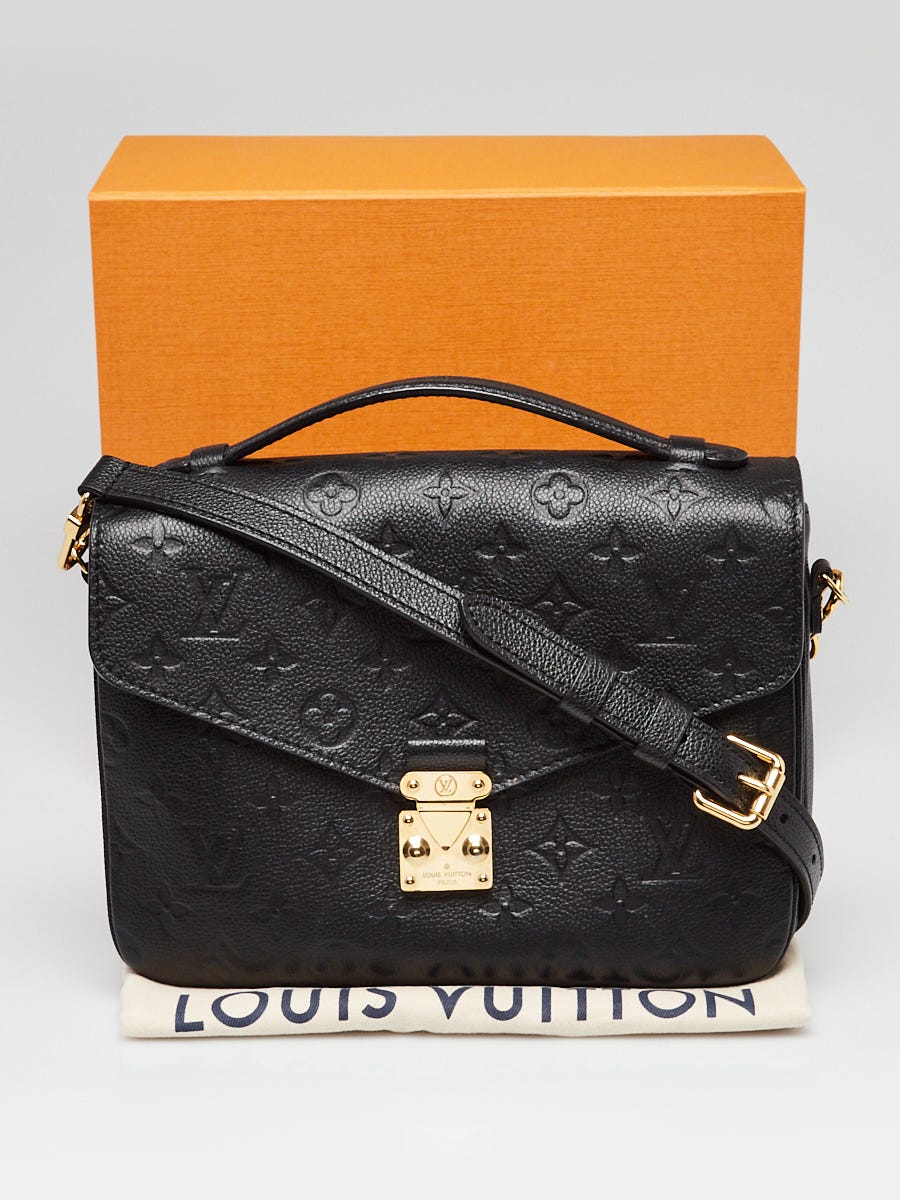 Louis Vuitton Pochette Metis Black Monogram Empreinte Leather