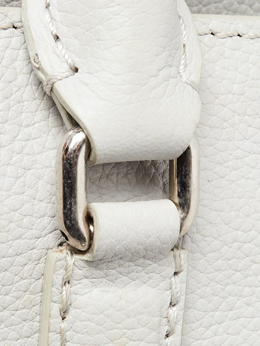 Alexander McQueen Grey Calfskin Leather Medium Padlock Zip Tote Bag -  Yoogi's Closet
