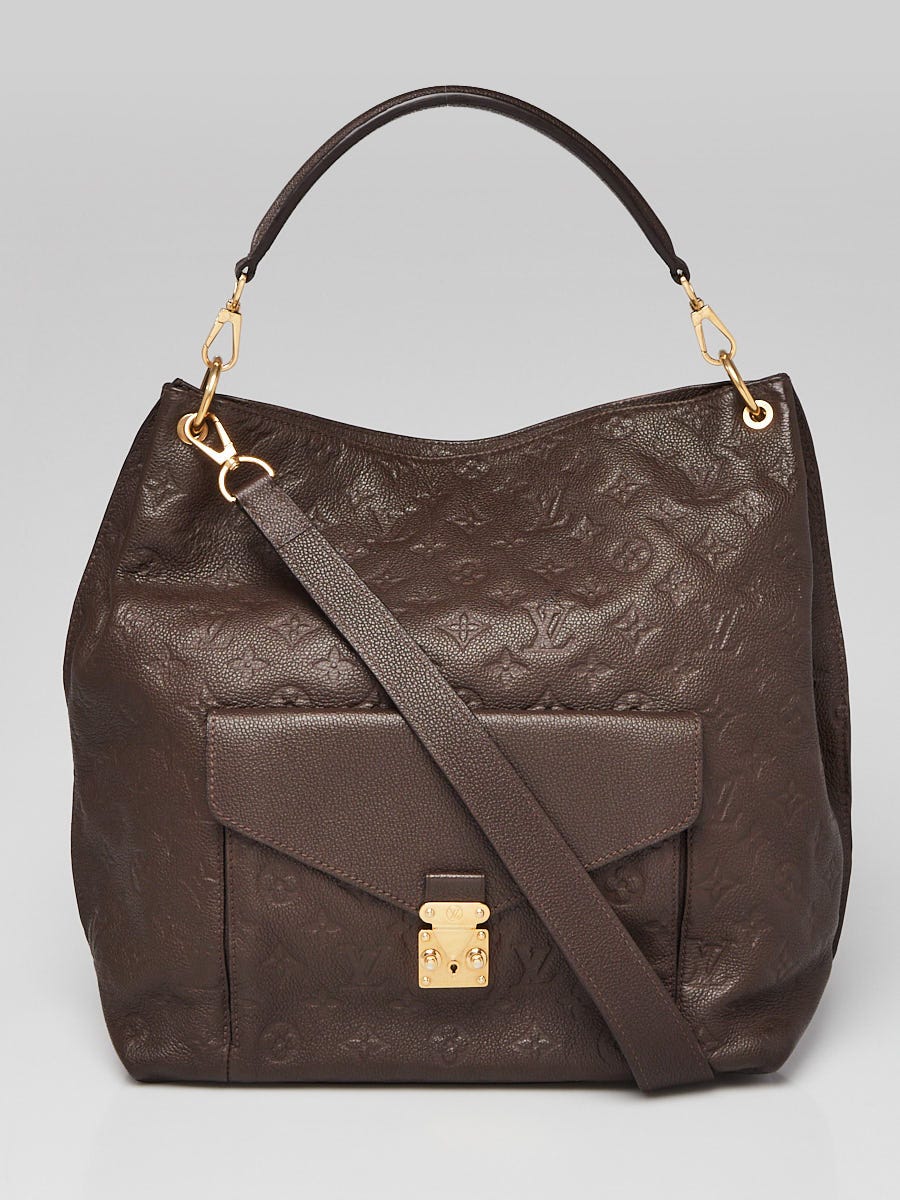 Authentic Louis Vuitton Epi Monceau Red Leather Handbag Push