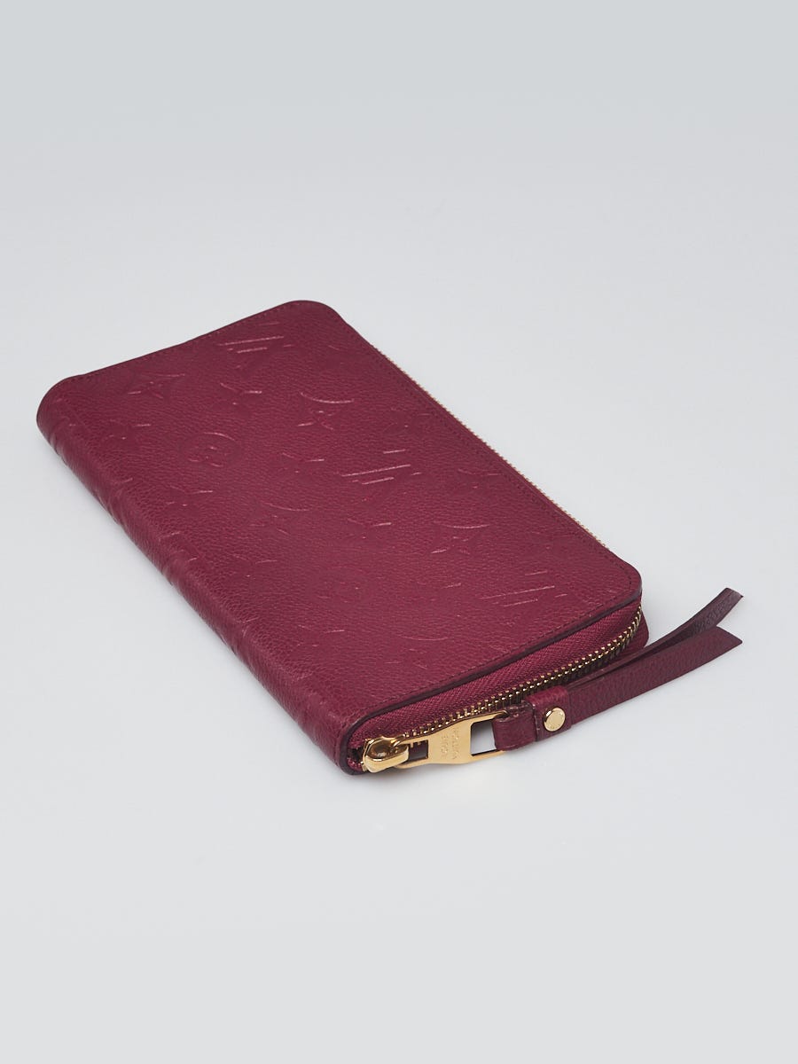 Used Purple Louis vuitton Monogram Empreinte Leather Zippy Wallet