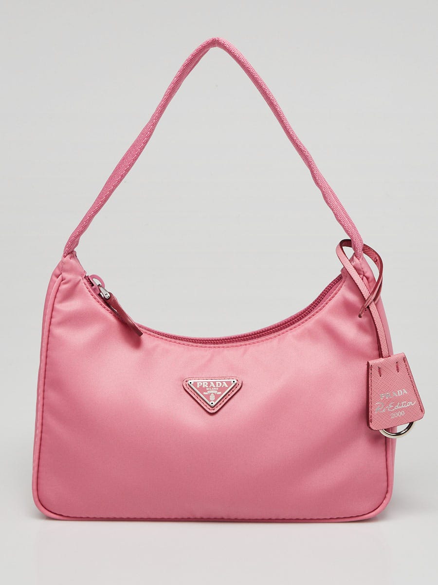 Prada Pink Nylon Mini Re-Edition 2000 Shoulder Bag Prada