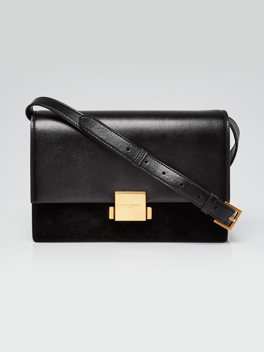 Yves Saint Laurent Grey Leather/Suede Medium Bellechasse Satchel Bag -  Yoogi's Closet
