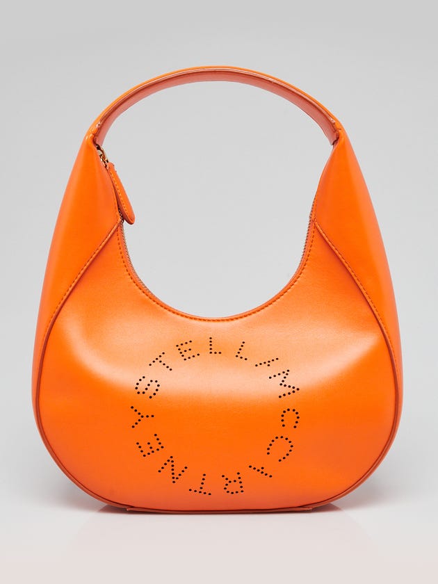 Stella McCartney Mini Zip Falabella Shoulder Bag in Bright Orange
