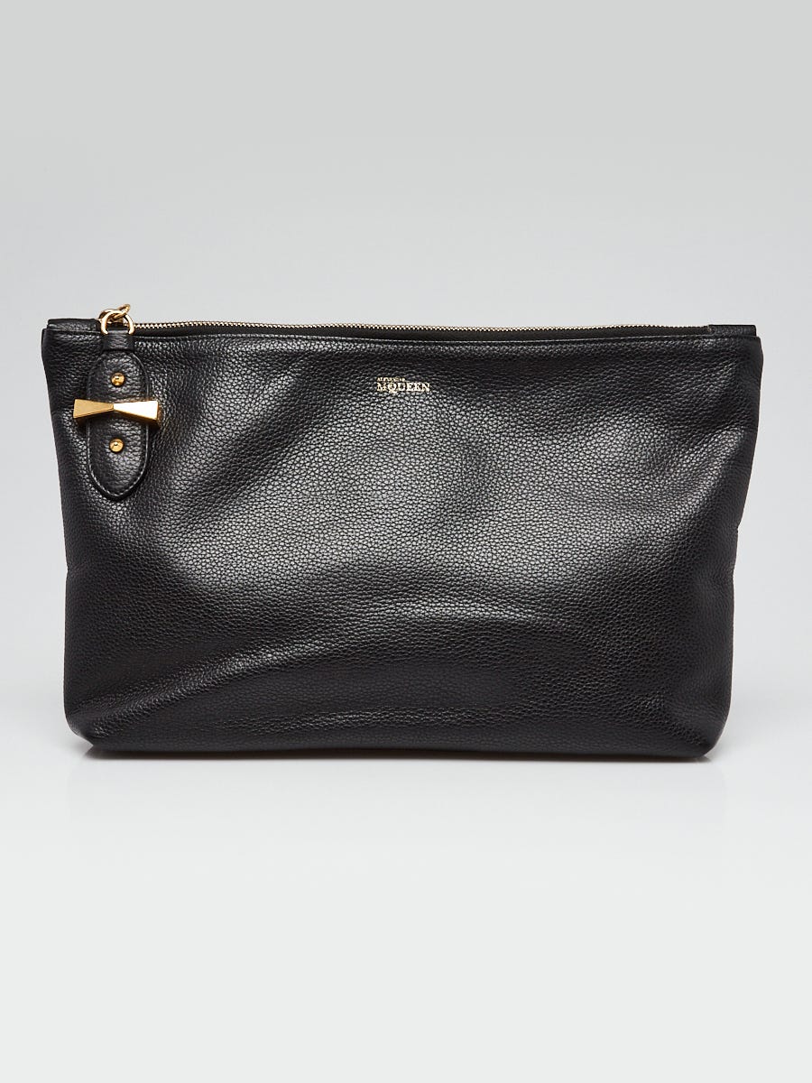 Alexander McQueen Black Legend Clutch Bag
