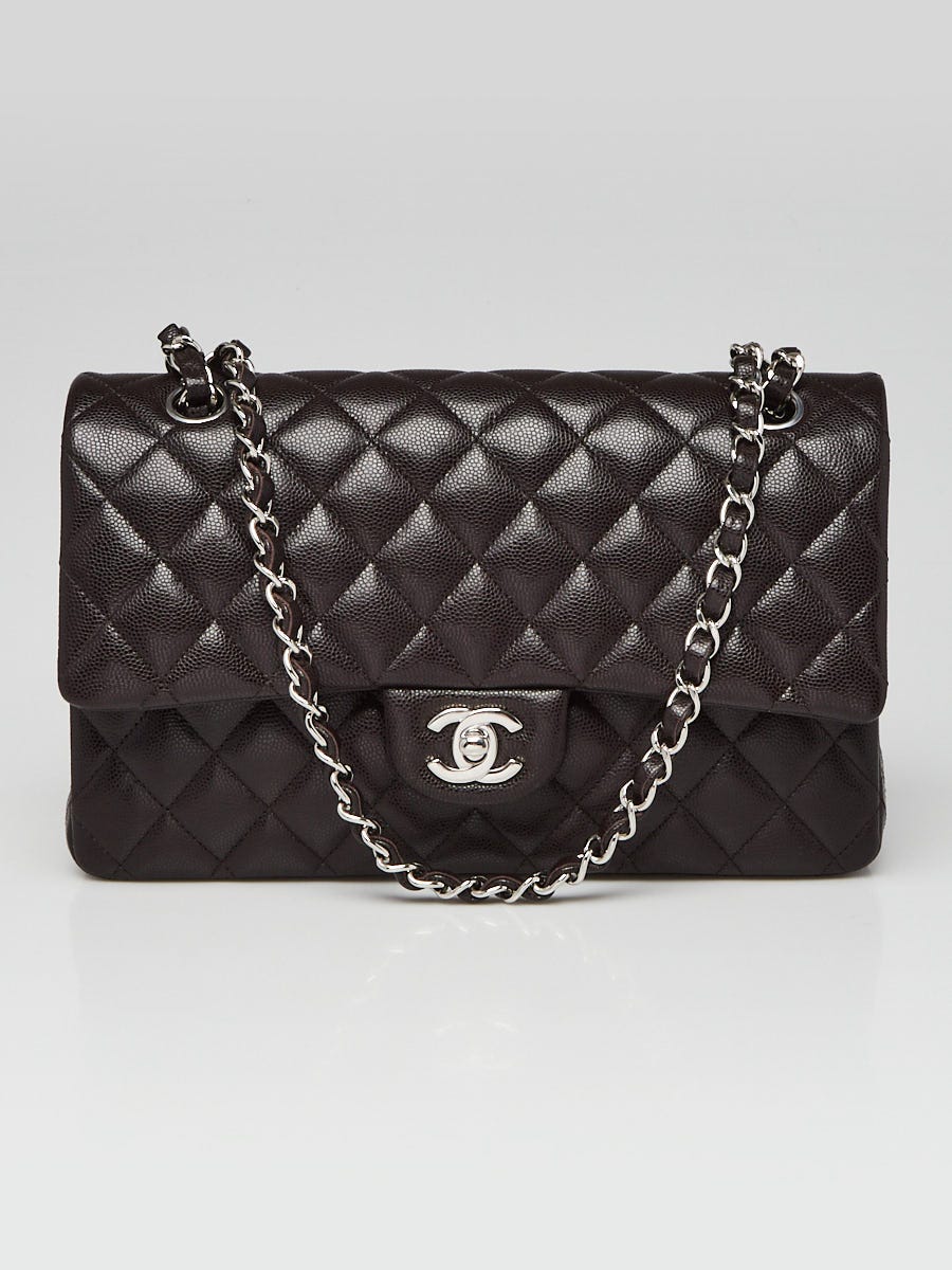 Chanel Brown Quilted Caviar Leather Classic Medium Double Flap Bag -  Yoogi's Closet