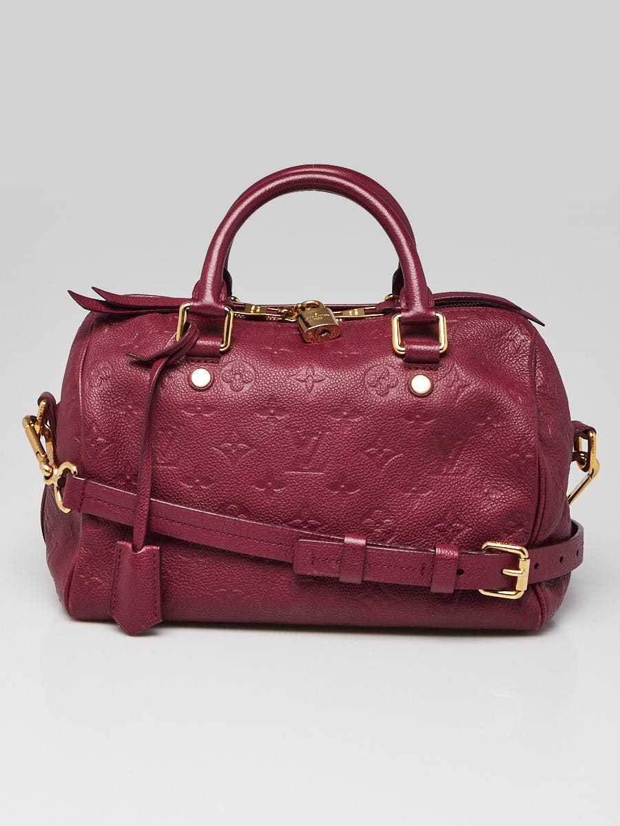 Louis Vuitton Aurore Monogram Empreinte Leather Speedy 25 Bandouliere Bag