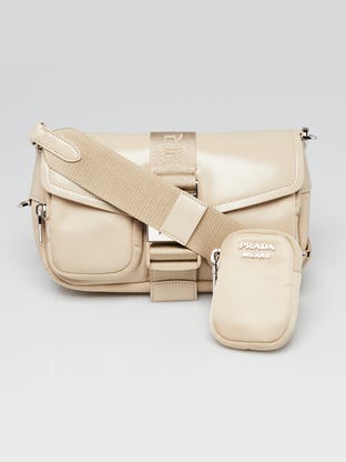Prada Papaya Saffiano Lux Leather Parabole Tote Bag BN2402 - Yoogi's Closet