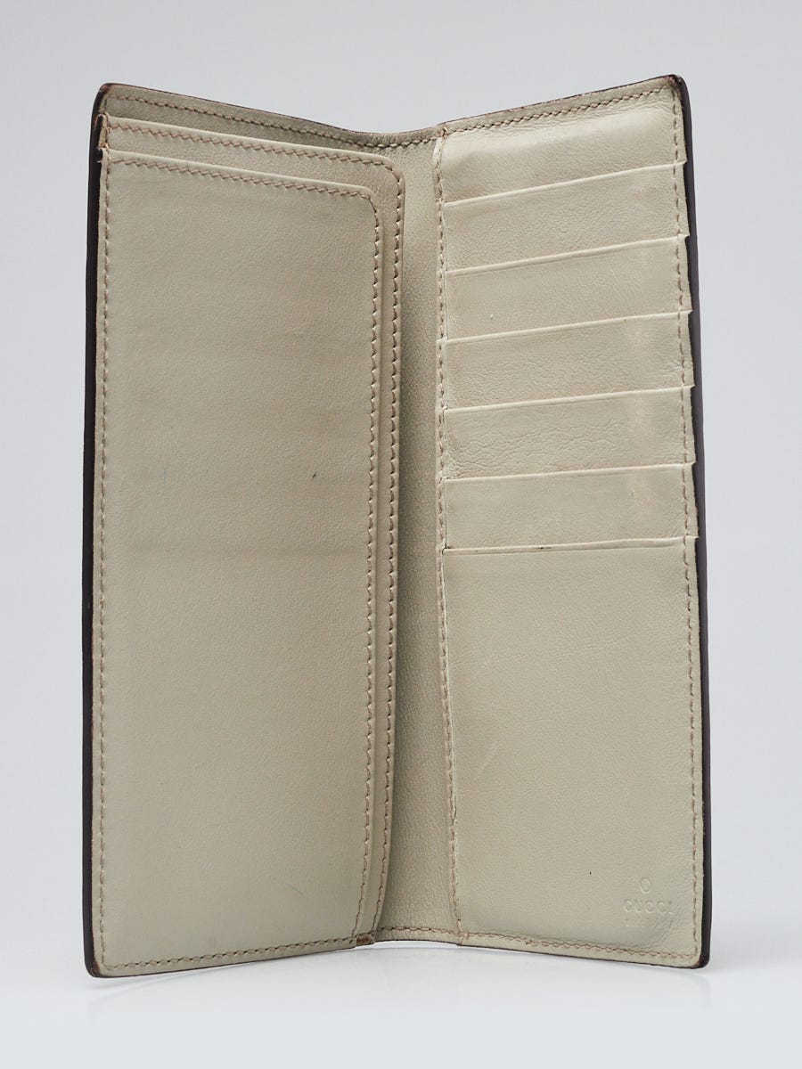 Gucci Long Wallet W Hock Gucci Sima White GUCCI Long Wallet