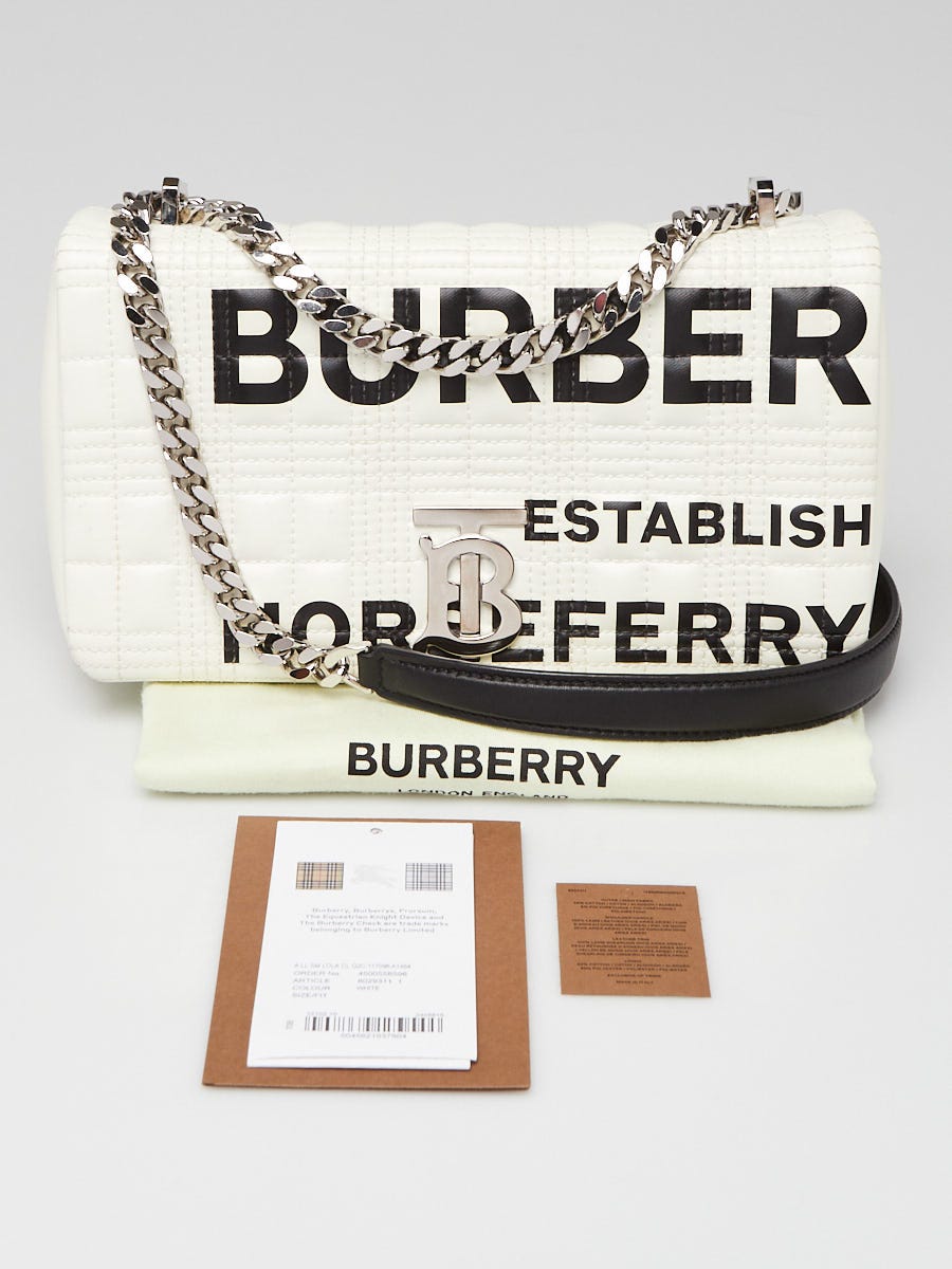 Burberry Chain Strap Lola Belt Bag In Silver