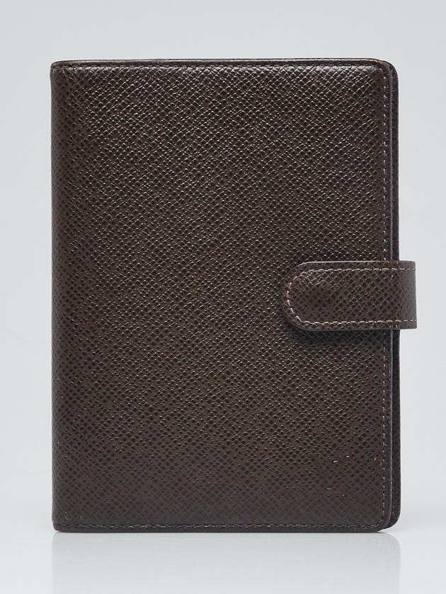 Louis Vuitton Brown Taiga Leather Small Agenda