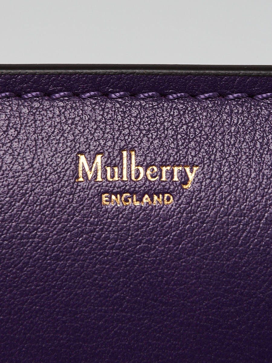 Mulberry Black Pebbled Leather Wallet on Chain Bag - Yoogi's Closet