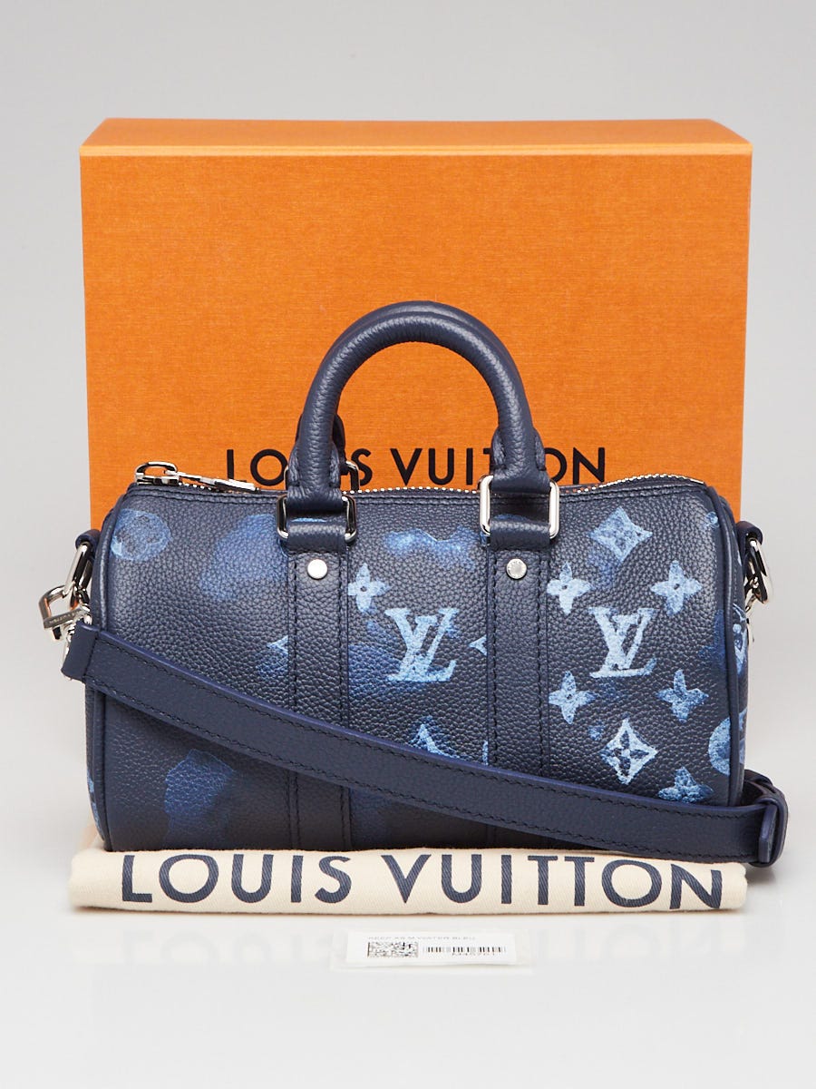 Louis Vuitton Bleu Monogram Ink Waterfall Keepall XS Bag - Yoogi's Closet