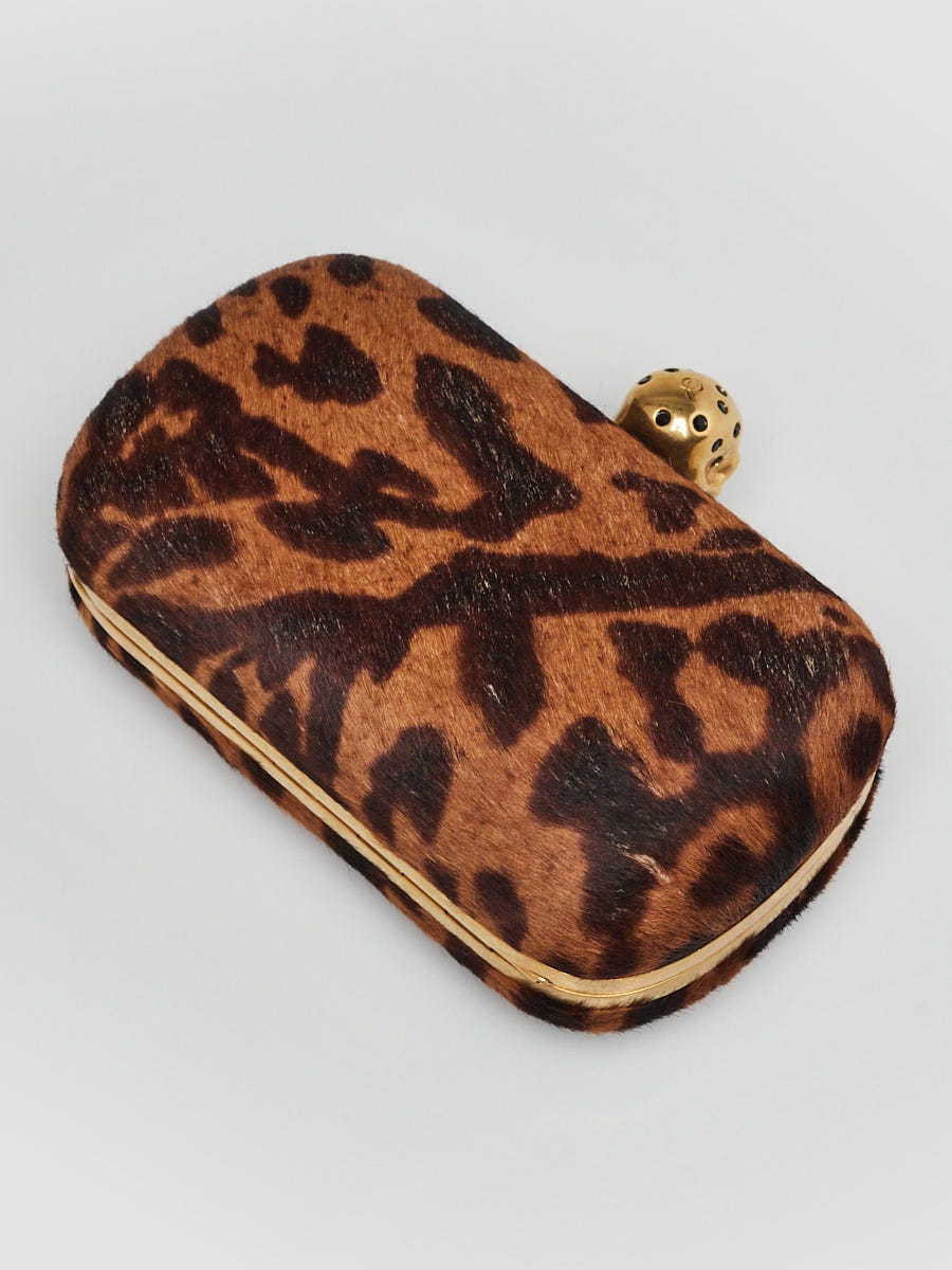 Brown & Cream Cow Print Handbag / Oversized Clutch – Blushing Owl Co