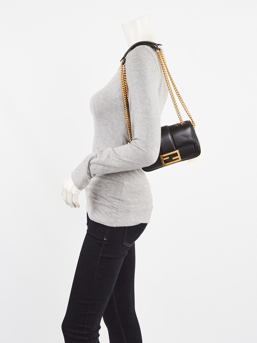 バゲット ミニ レザー ブラック | Fendi