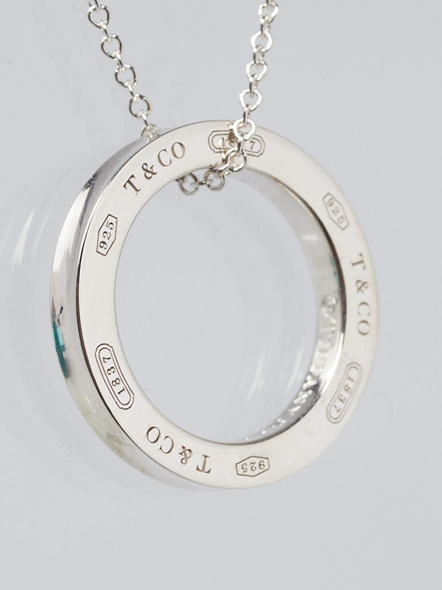 Tiffany & Co. Sterling Silver 1837 Medium Circle Pendant | Yoogi's 
