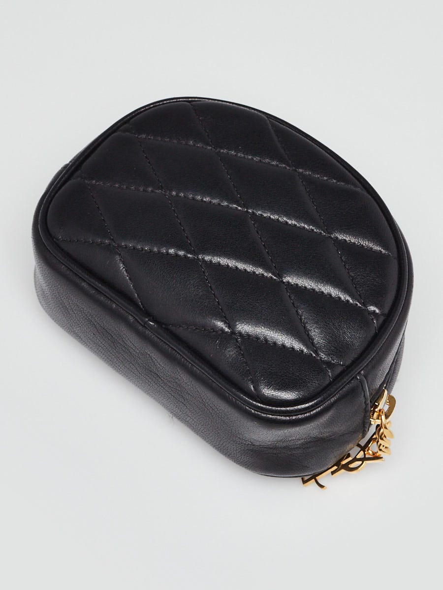 chanel small cosmetic case leather