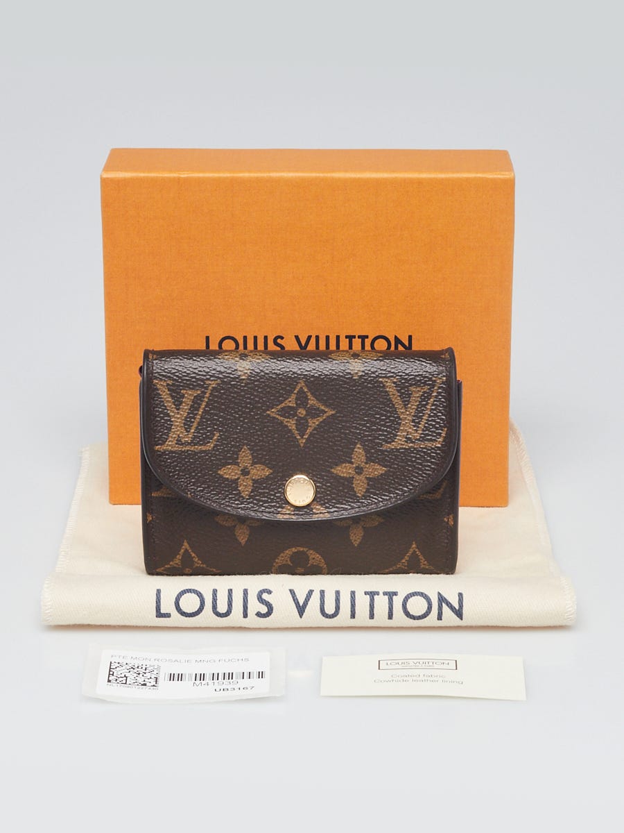 Louis Vuitton LV Monogram Rosalie Coin Purse In Fuchsia