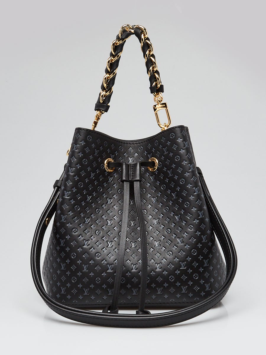 Louis Vuitton Black Nanogram Embossed Leather Noenoe Bb Bag