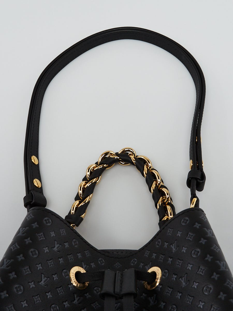 Louis Vuitton Black NanoGram Embossed Leather NoeNoe BB Bag - Yoogi's Closet