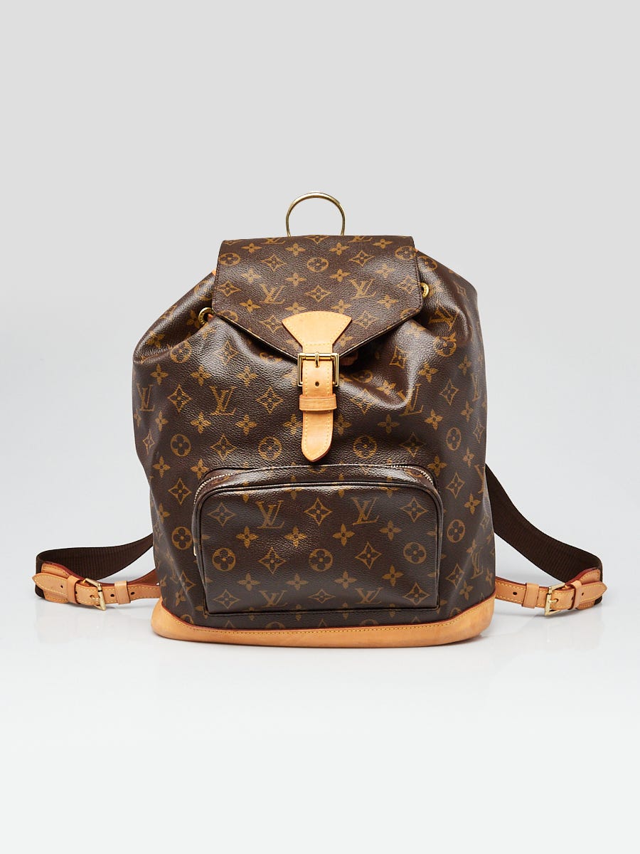 Louis Vuitton Montsouris GM Backpack Rucksack Bag Monogram Brown