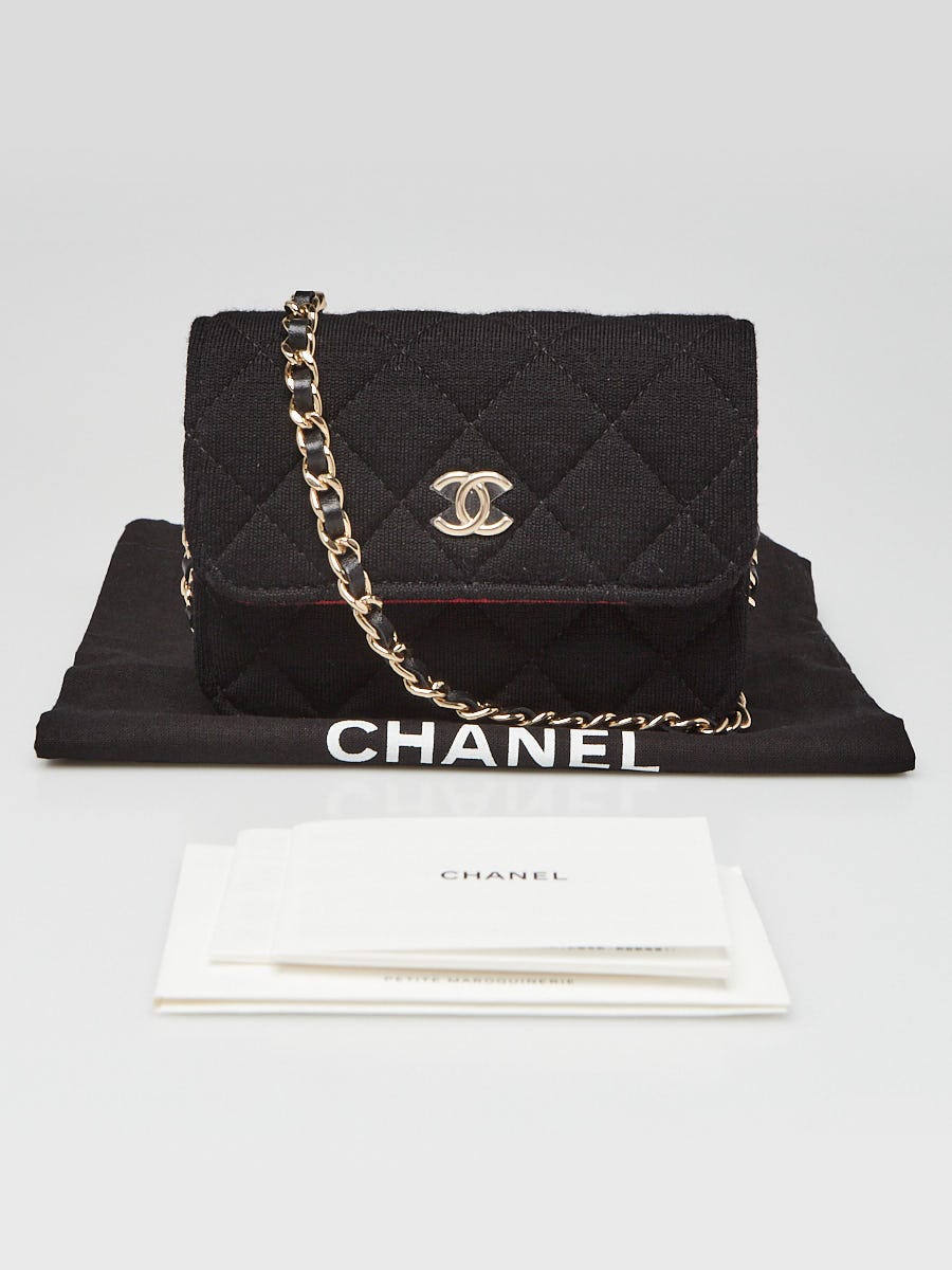 chanel with black hardware cloth