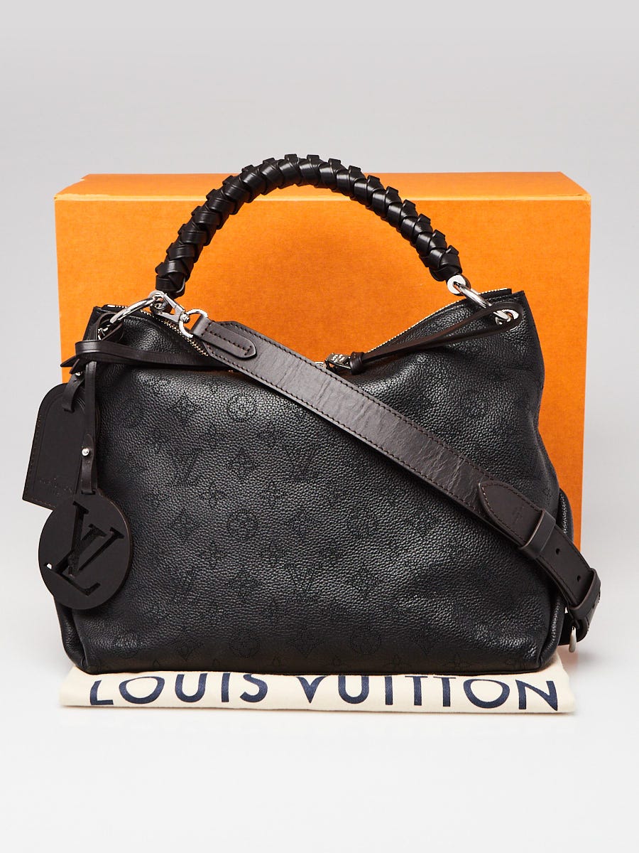 Louis Vuitton Beaubourg Hobo MM Bag Mahina Calf Leather Silver