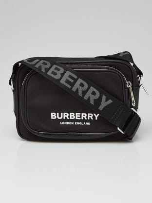 Burberry Bicolor Denim Graphic Logo Louise Round Bag – The Closet