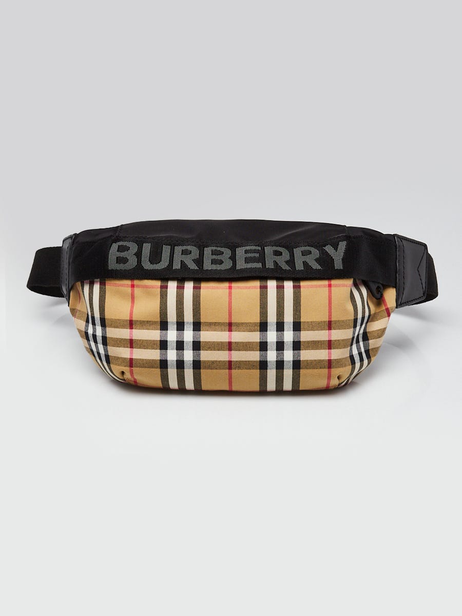 BURBERRY Checked Logo Bum Bag