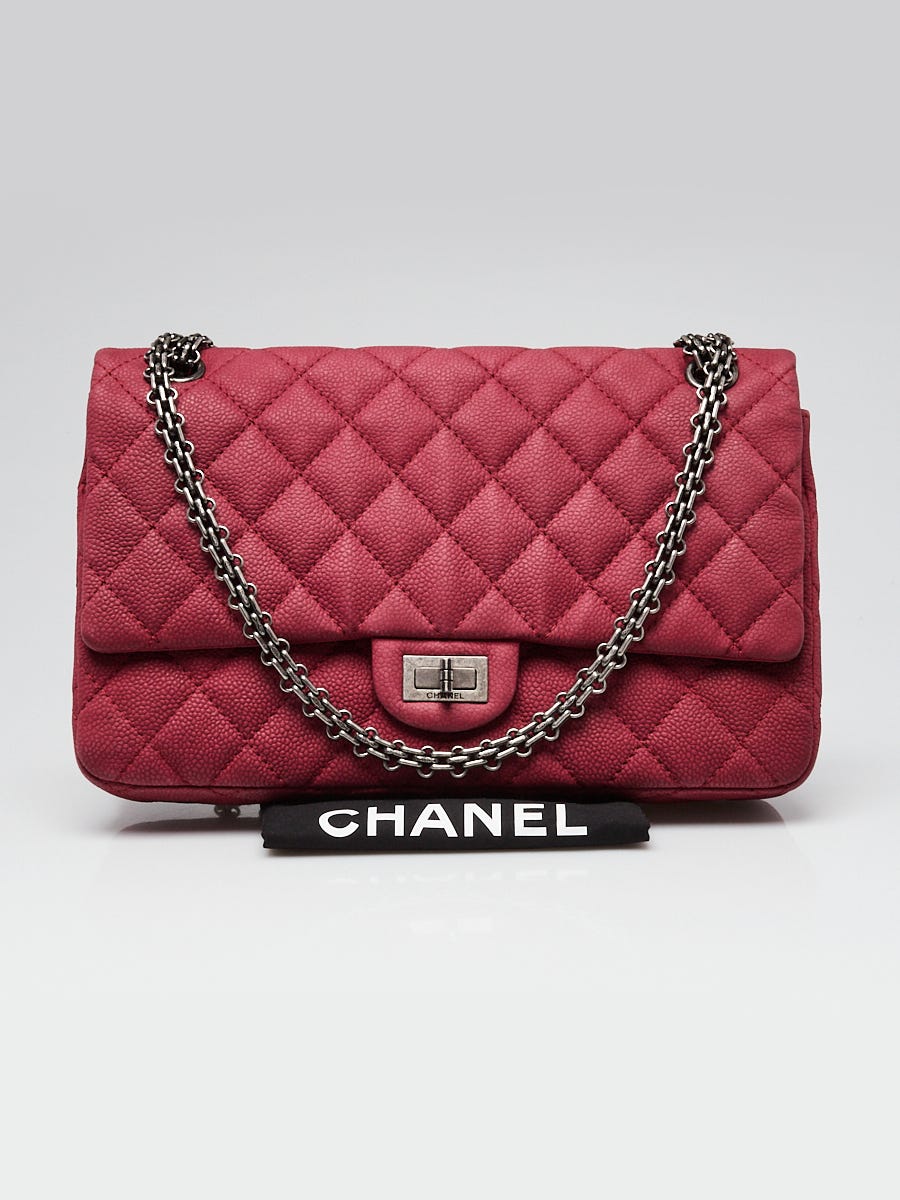 Chanel Red 2.55 Reissue Quilted Matte Caviar Leather 225 Flap Bag