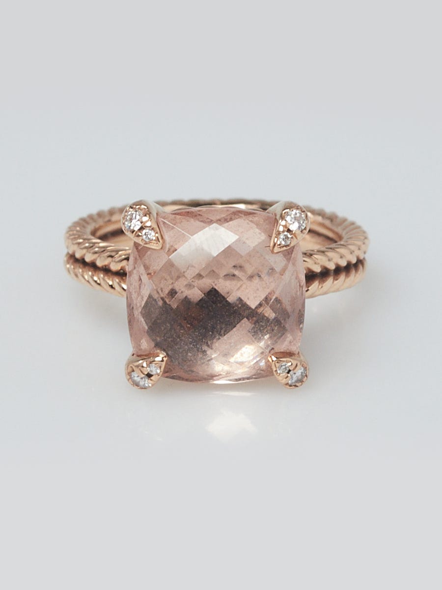 David yurman rose store gold morganite ring