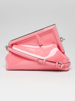 Fendi Cherry Tri-Color Saffiano Leather Clutch Bag 8BP069 - Yoogi's Closet