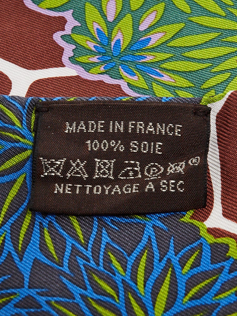 Hermes Bleu/Vert/Marron Three Graces Print Silk Twilly | Yoogi's