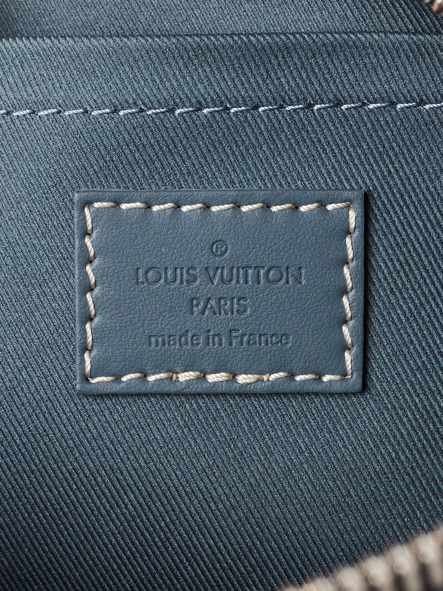 Shop Louis Vuitton Monogram Unisex Canvas Denim A4 Logo Washed