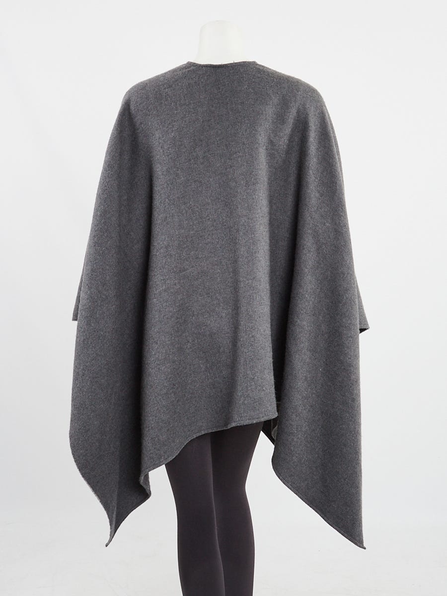 Wool poncho Louis Vuitton Grey size XS International in Wool