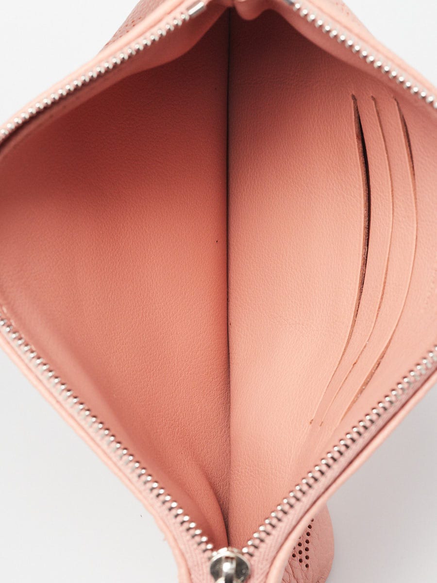 Louis Vuitton Rose Monogram Mahina Leather Selene Pouch Clutch Bag