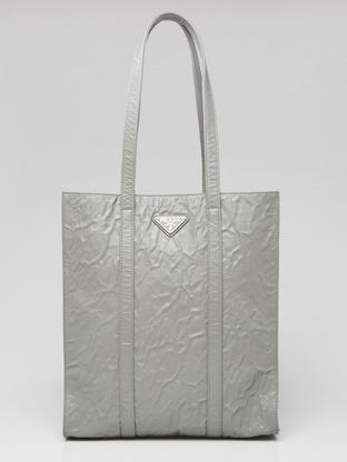 PRADA Tessuto Bianco Nylon White Tote Handbag Medium Italy