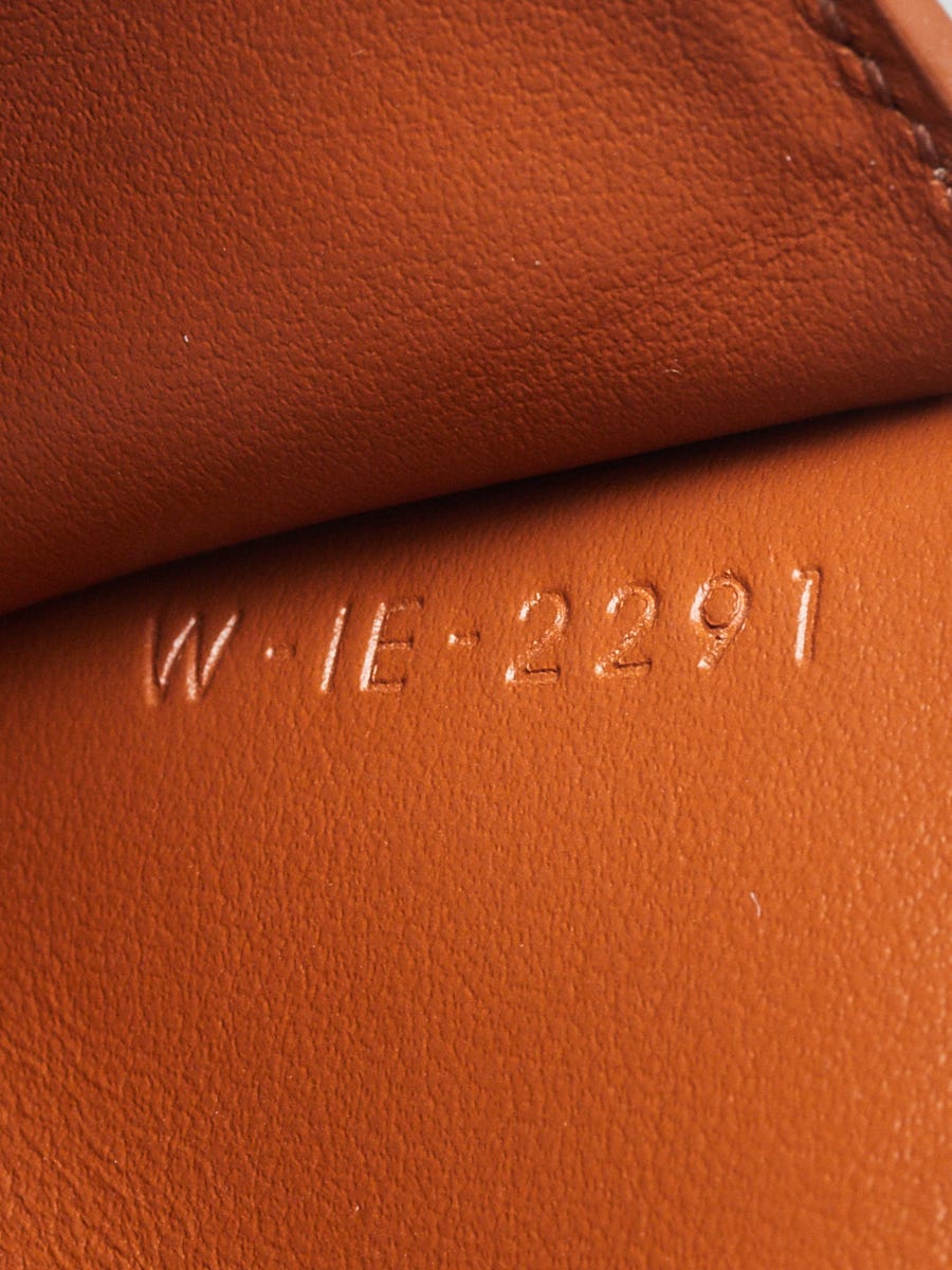 Celine Brown Coated Canvas Triomphe Compact Wallet - Yoogi's Closet