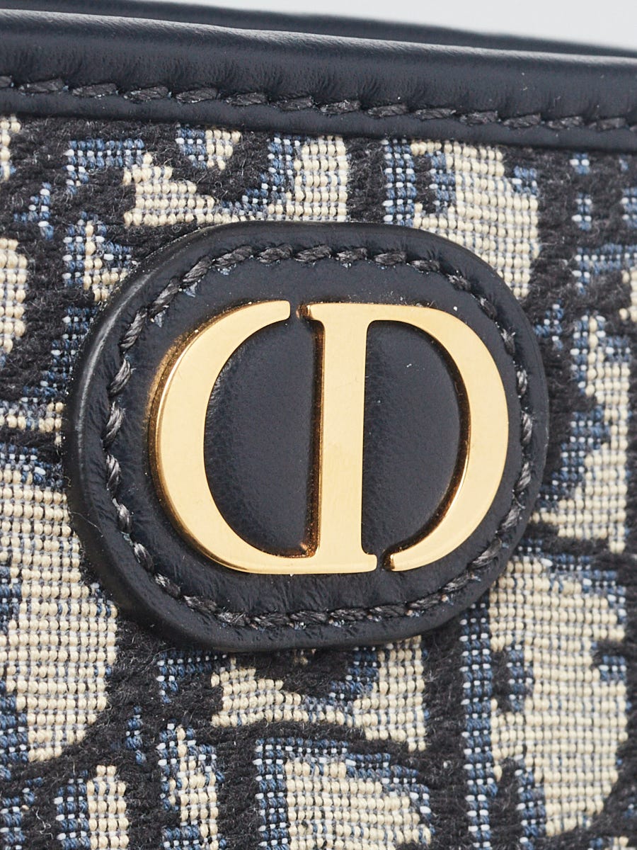 Dior - Xs 30 Montaigne Wallet Blue Dior Oblique Jacquard - Women