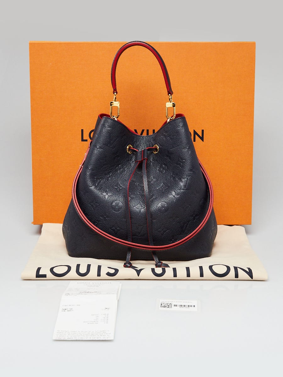 Louis Vuitton Marine Rouge Monogram Empreinte Leather NeoNoe MM