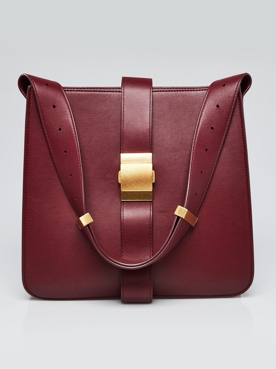 Bottega Veneta Burgundy Leather Marie Shoulder Bag | Yoogi