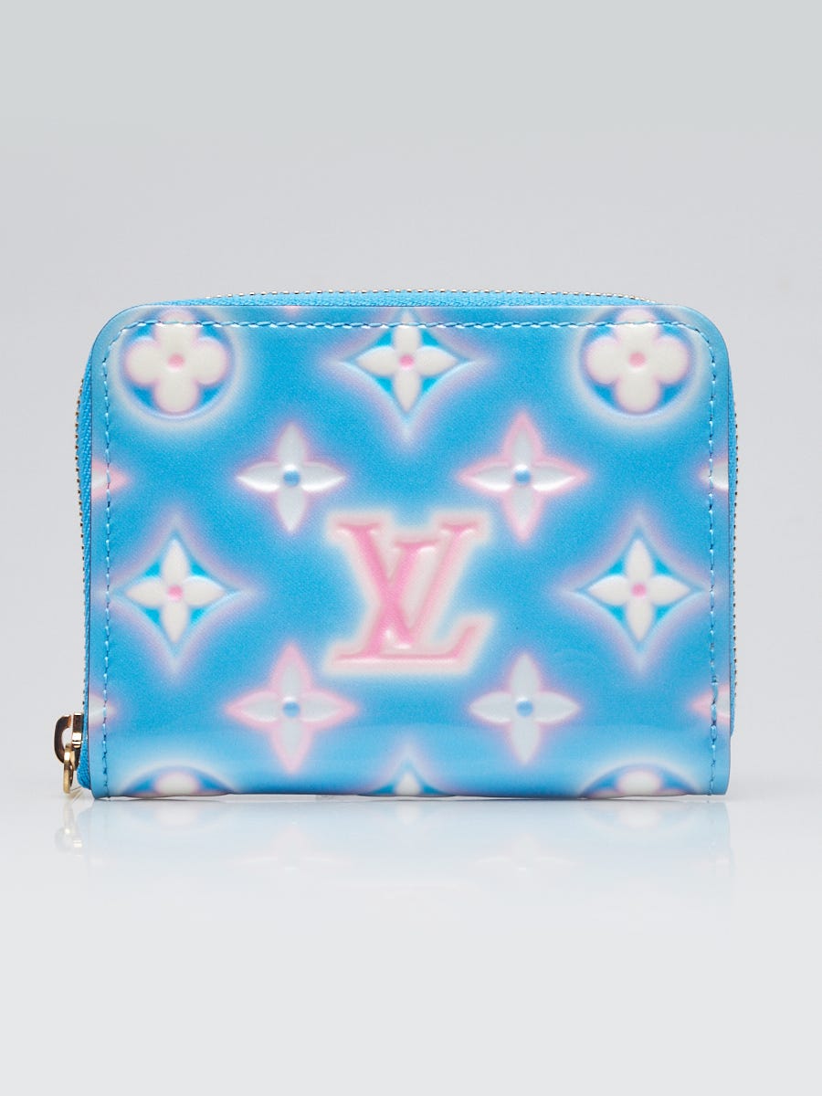 Louis Vuitton Blue/Pink Monogram Vernis Valentines Day 2022 Zippy Coin Purse  - Yoogi's Closet