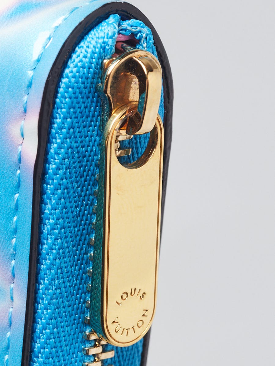 Louis Vuitton Zippy Coin Purse Valentine Neon Monogram Vernis Blue 22124124