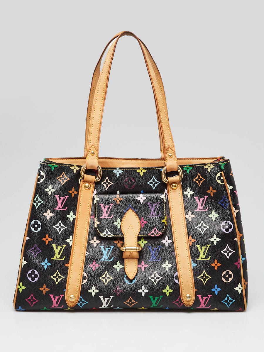 Louis Vuitton Black Monogram Multicolore Aurelia GM Tote Bag - Yoogi's  Closet