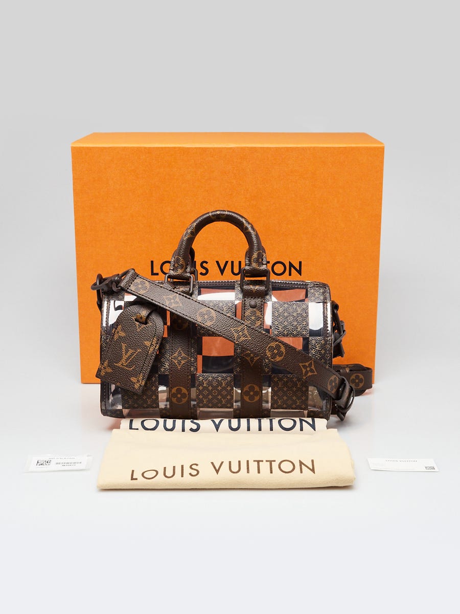 LOUIS VUITTON PVC Monogram Chess Keepall Bandouliere 25 1257644