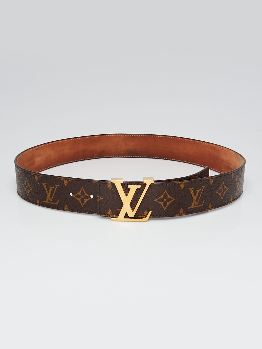 Louis Vuitton Damier Coated Canvas LV Initiales Belt Size 90/36