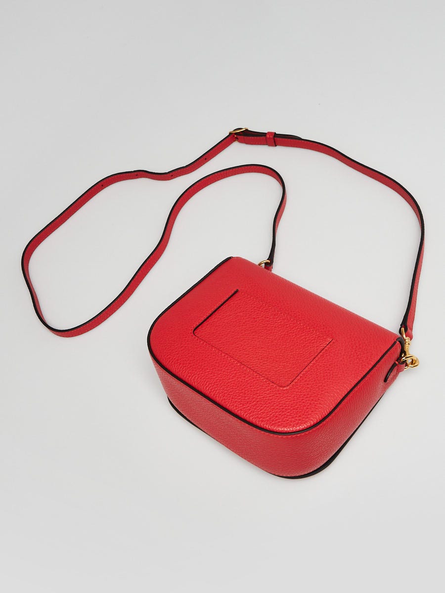 Mulberry Lipstick Red Pebbled Leather Small Darley Crossbody Bag