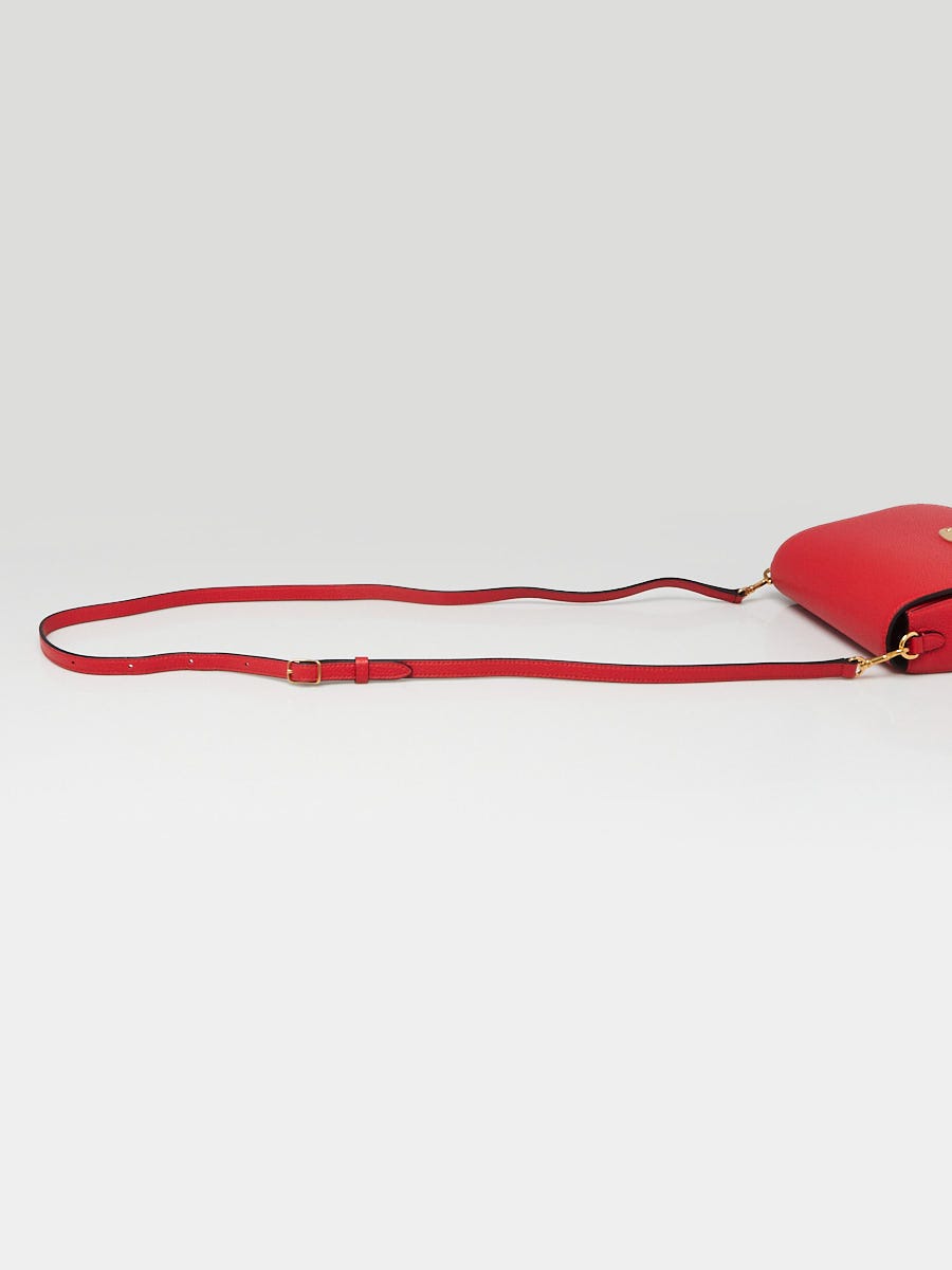 Mulberry Lipstick Red Pebbled Leather Small Darley Crossbody Bag